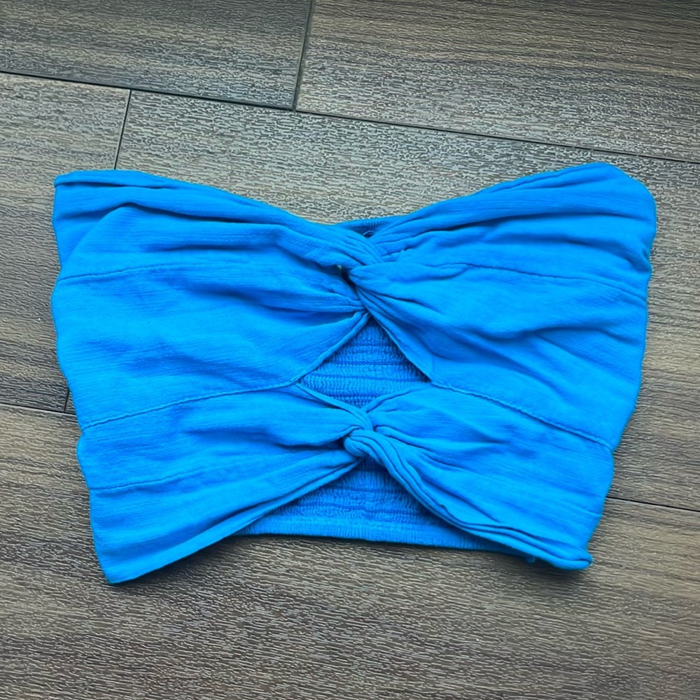 Blanco by Nature Blue Bandeau Top